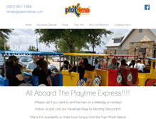 Tablet Screenshot of playtimetrain.com